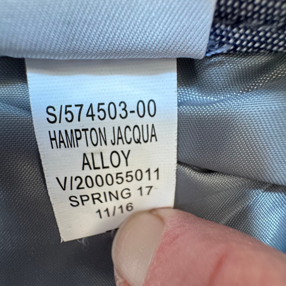 Banana Republic Pants Womens 2 Gray Hampton Jacquard Alloy Slim Trousers - Picture 7 of 13